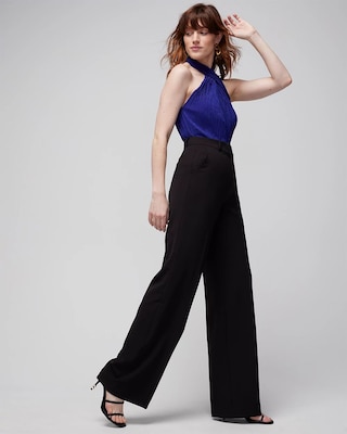 Crinkle Satin Halter Top