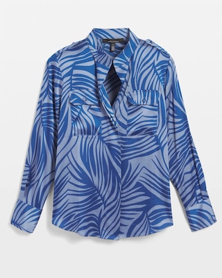 Long Sleeve Collar Pocket Shirt