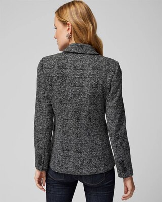 WHBM® Knit Plaid Studio Blazer click to view larger image.