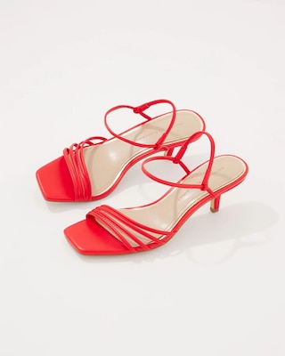 Strappy Kitten Heel Sandal click to view larger image.