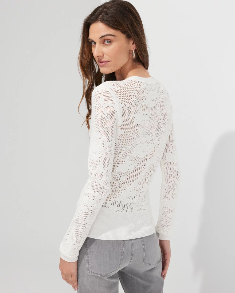 Outlet WHBM Pointelle Cardigan
