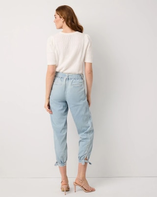 Petite High Rise Tapered Ankle Featherweight Jean click to view larger image.