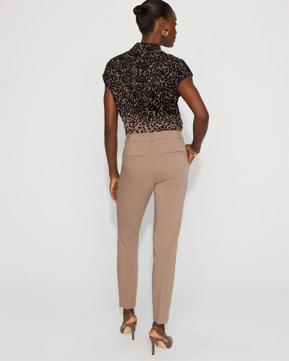High-Rise Elle Slim Ankle Pant