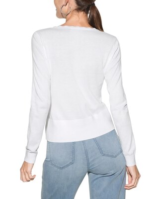 Outlet WHBM Scallop V-Neck Cardi