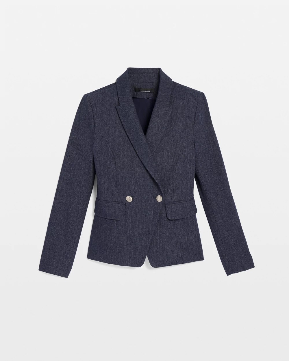 WHBM Two-Button Denim-Look Studio Blazer - image 5
