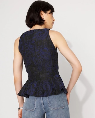 Jacquard Peplum Bustier click to view larger image.