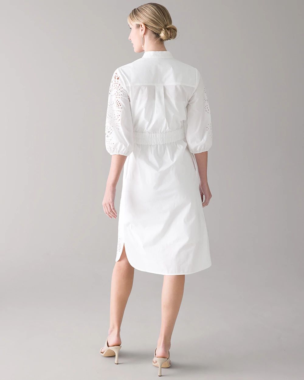 White Poplin Shirtdress