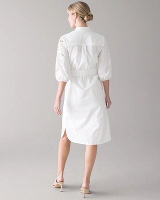 White Poplin Shirtdress