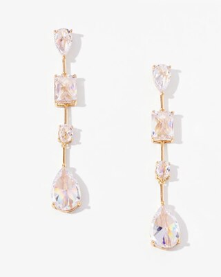 Crystal Station Linear Earrings click to view larger image.