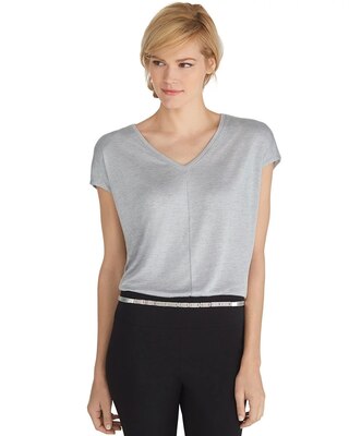 Silver Mesh Skinny Stretch Belt