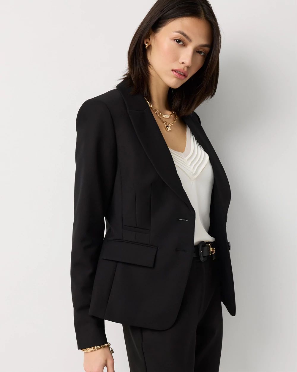 WHBM® Two-Button Studio Blazer