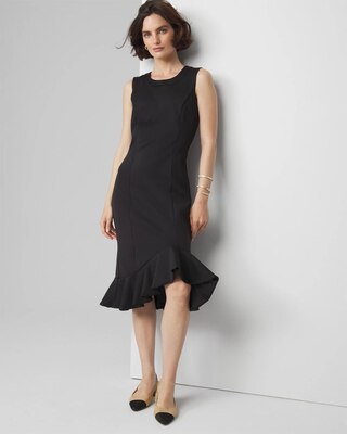 Sleeveless Scuba Midi Dress