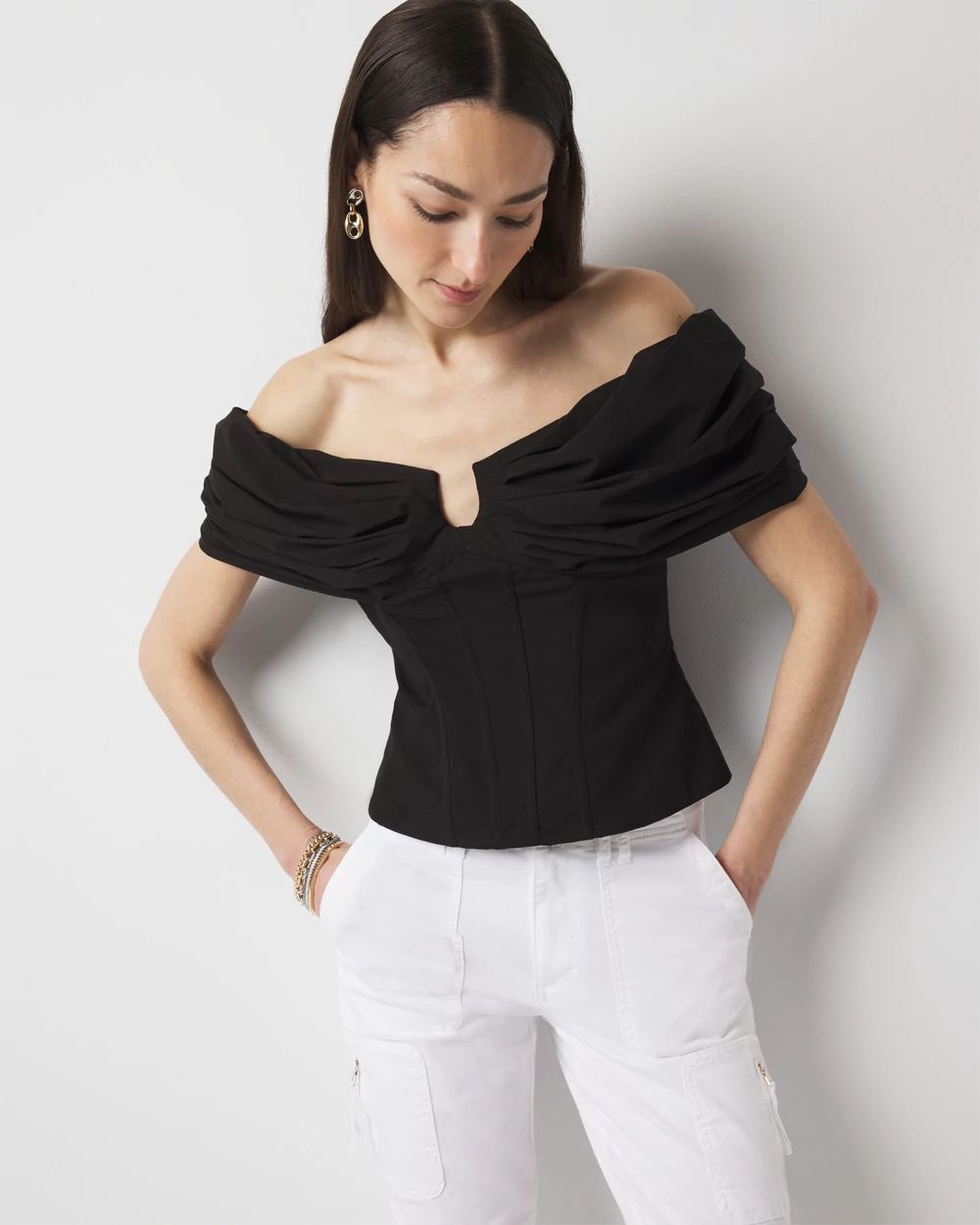 Petite Drama Sleeve Bustier