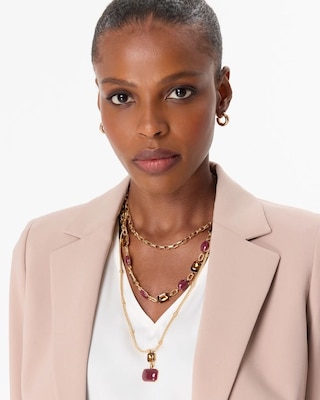 Mixed Stone Convertible Necklace