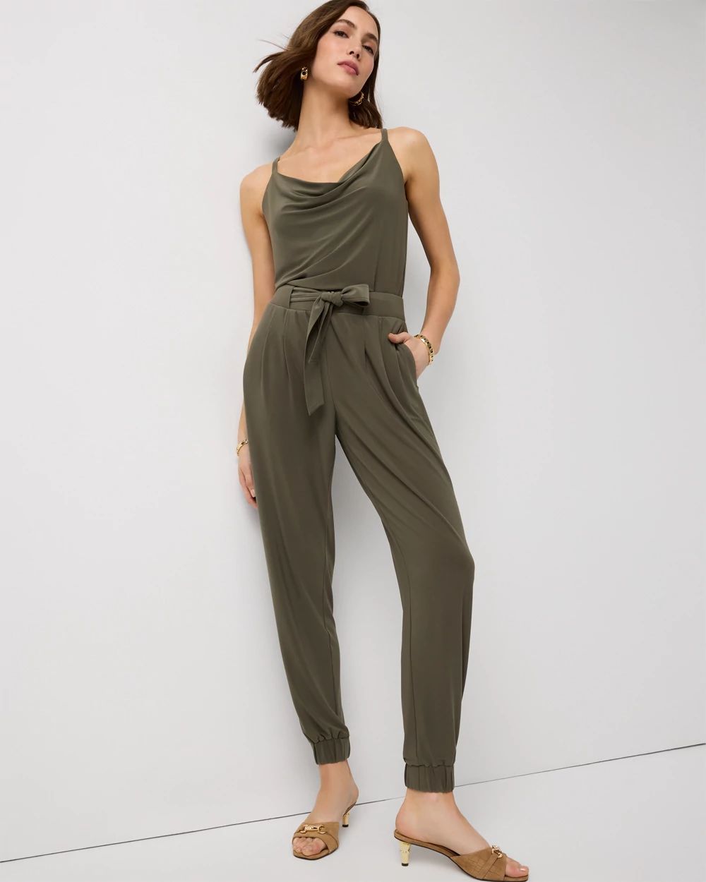 Jersey-Knit Tapered Ankle Pant click to view larger image.