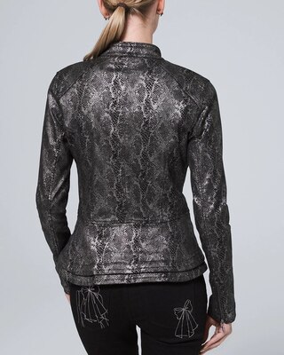 Petite peplum jacket top