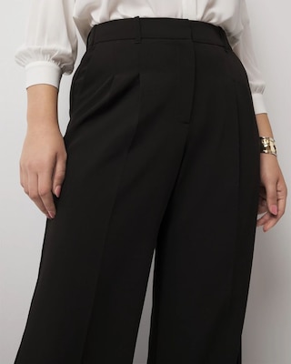 Pleated Wide Leg Pants click to view larger image.