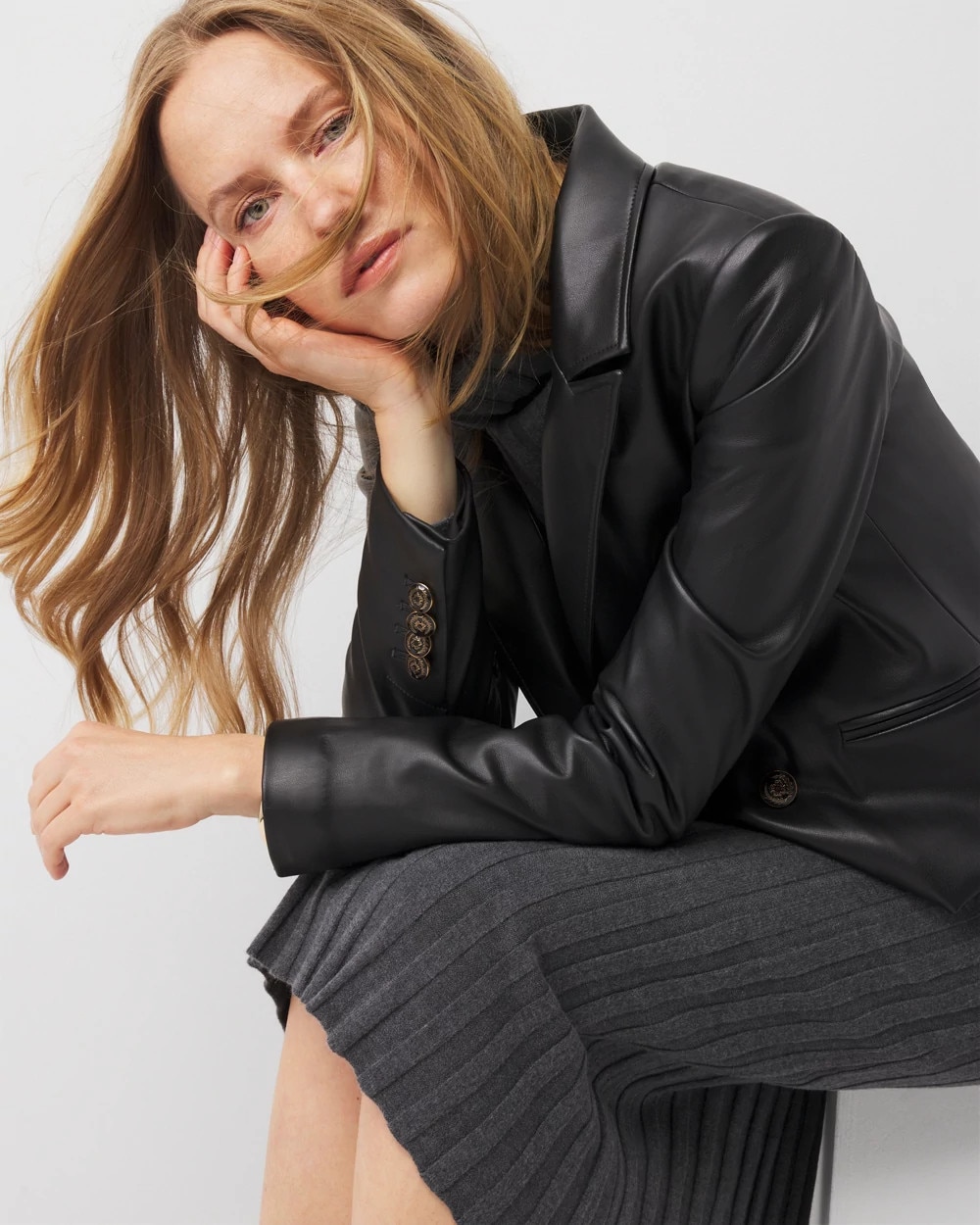 Ribbed Turtleneck Sweater Dress