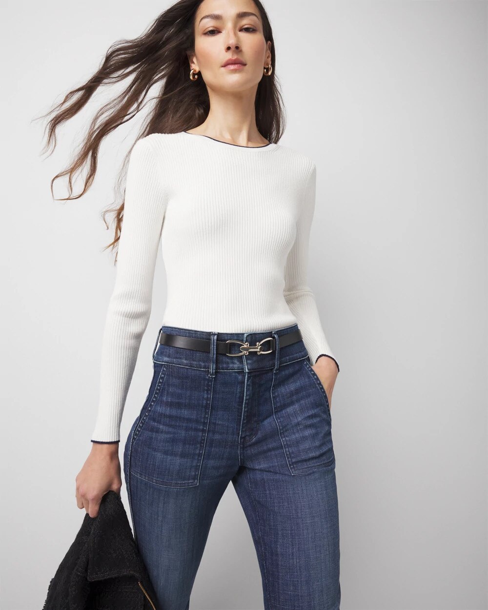 Ribbed Crewneck Pullover - image 5