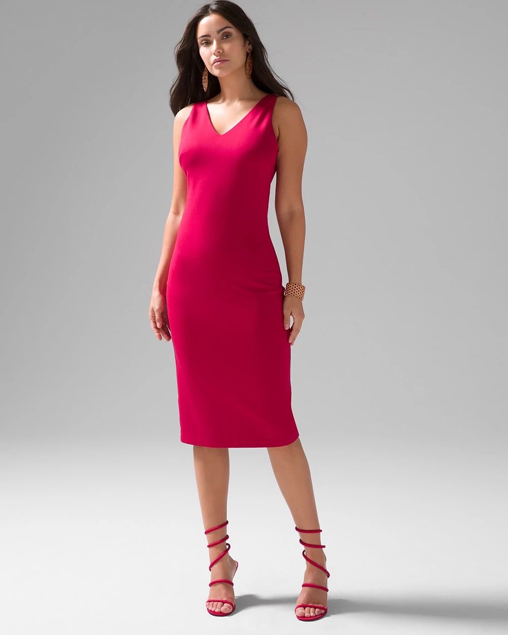 WHBM® AURA Sleeveless Sculpting Sheath Dress