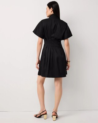 Belted Poplin Shirt Dress click to view larger image.