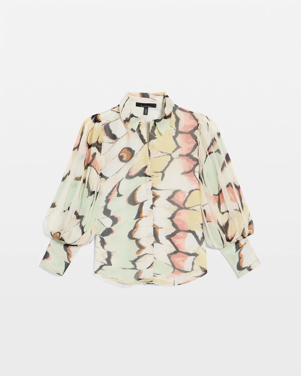 Petite Pleat Sleeve Shirt