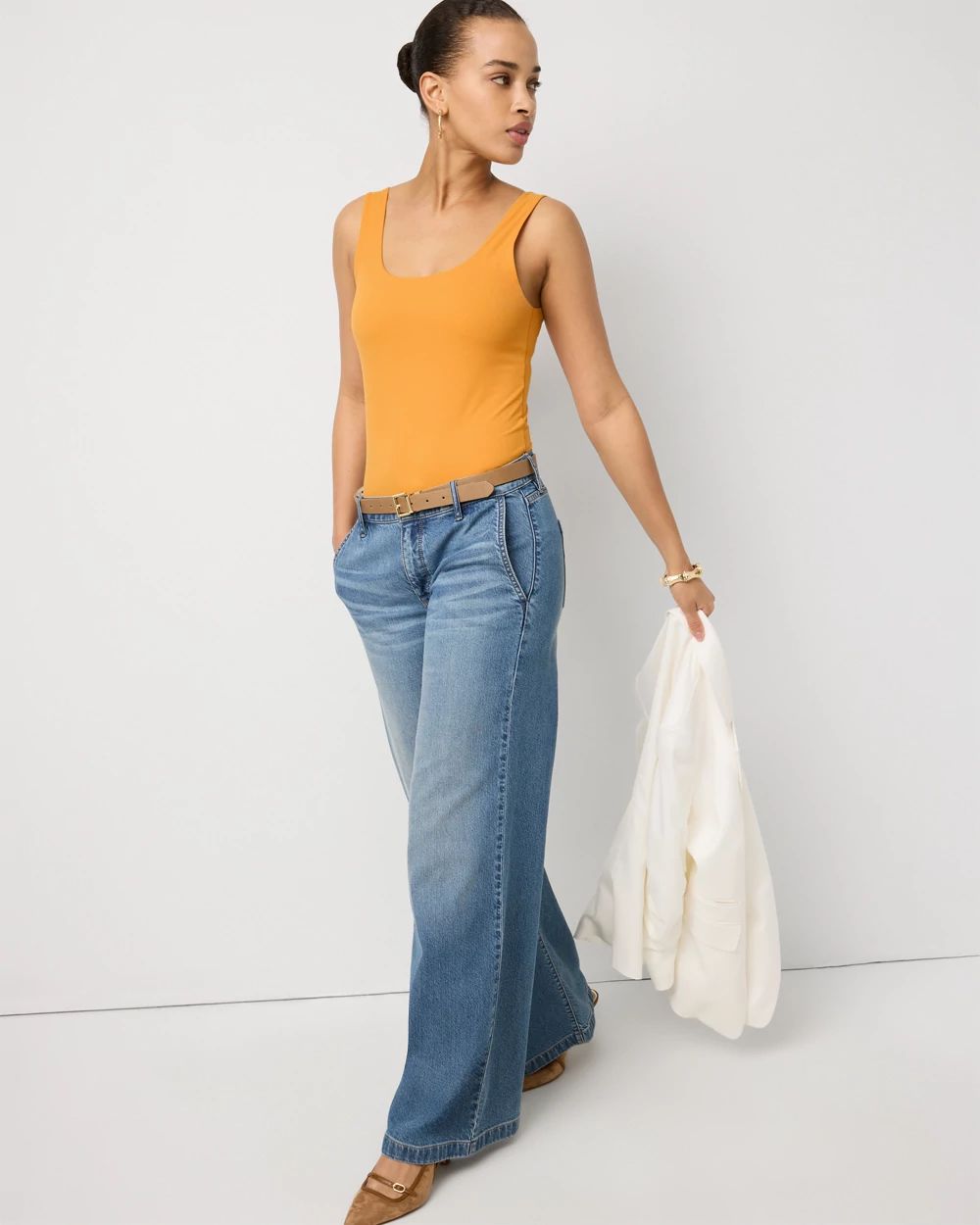 WHBM FORME™ All Ways Stretch Dual Neck Tank