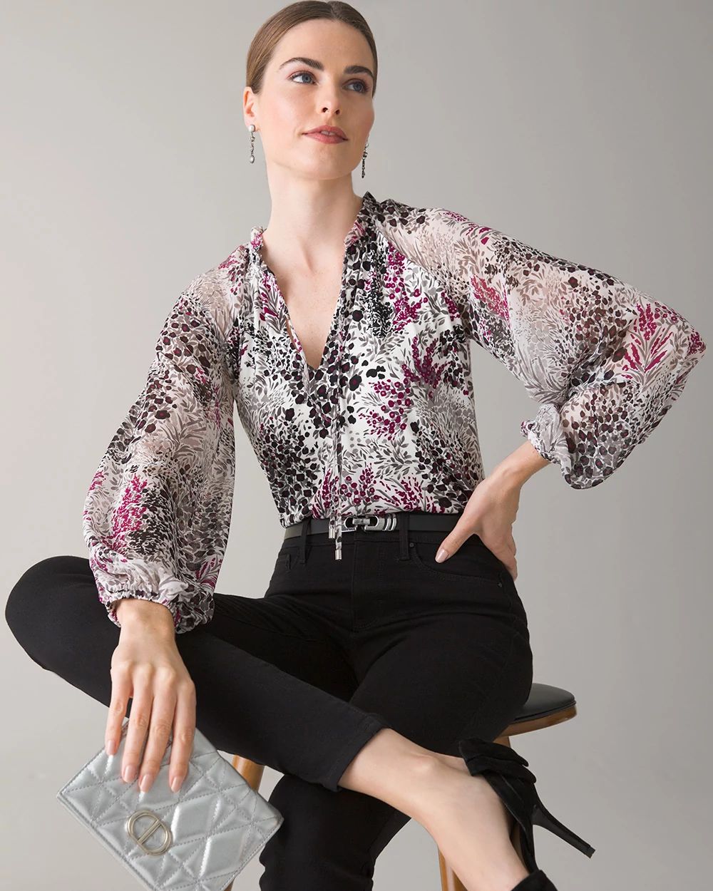 Matte Jersey Constellation Print Top