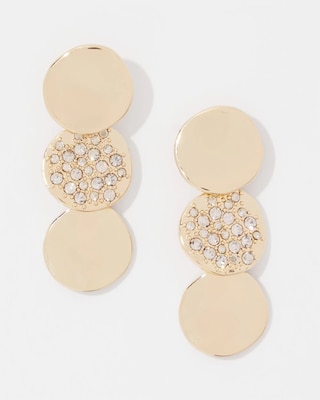 Pavé Discs Earrings