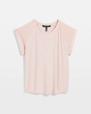 Woven Inset Tee click to view larger image.