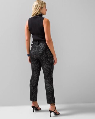 WHBM® Jolie Button Straight Luxe Stretch Pant