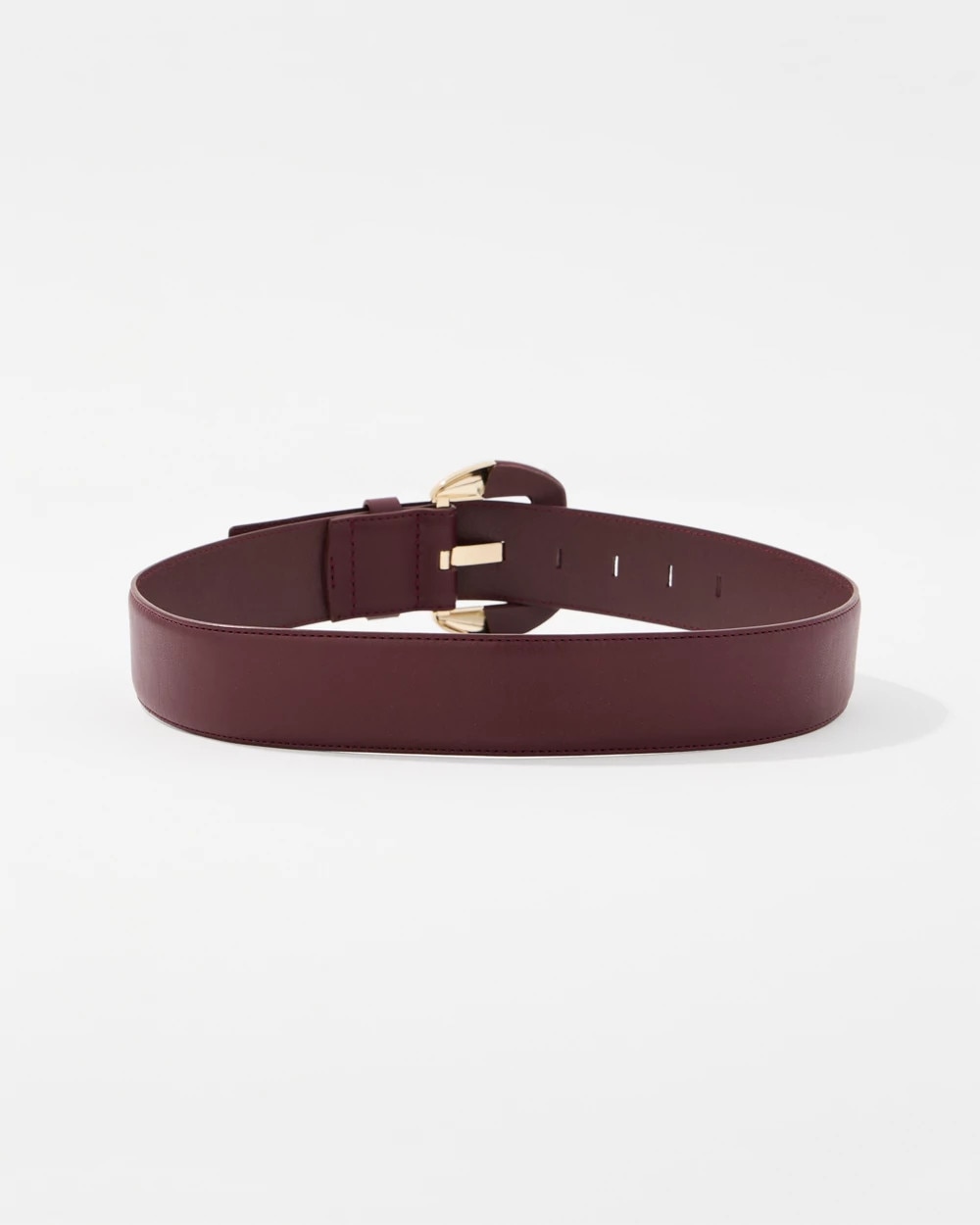 Faux Leather Wide Waist Belt