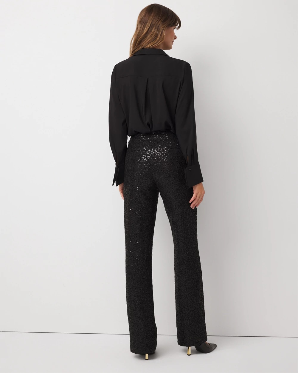 Sequin + Lace Riley Trouser - image 2