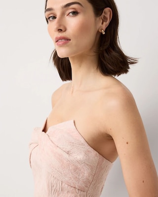 Jacquard Strapless Mini Dress click to view larger image.