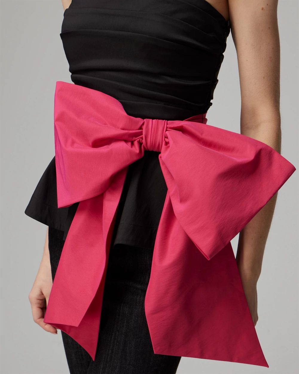 Drama Bow Bustier Top