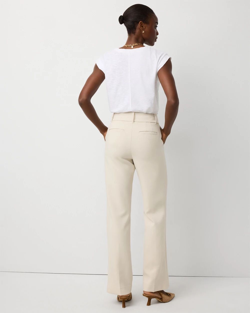Petite High Rise Riley Trouser