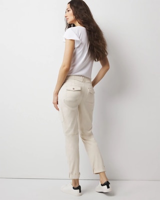 Mid-Rise Pret-A-Pedi Straight Cropped Pants click to view larger image.