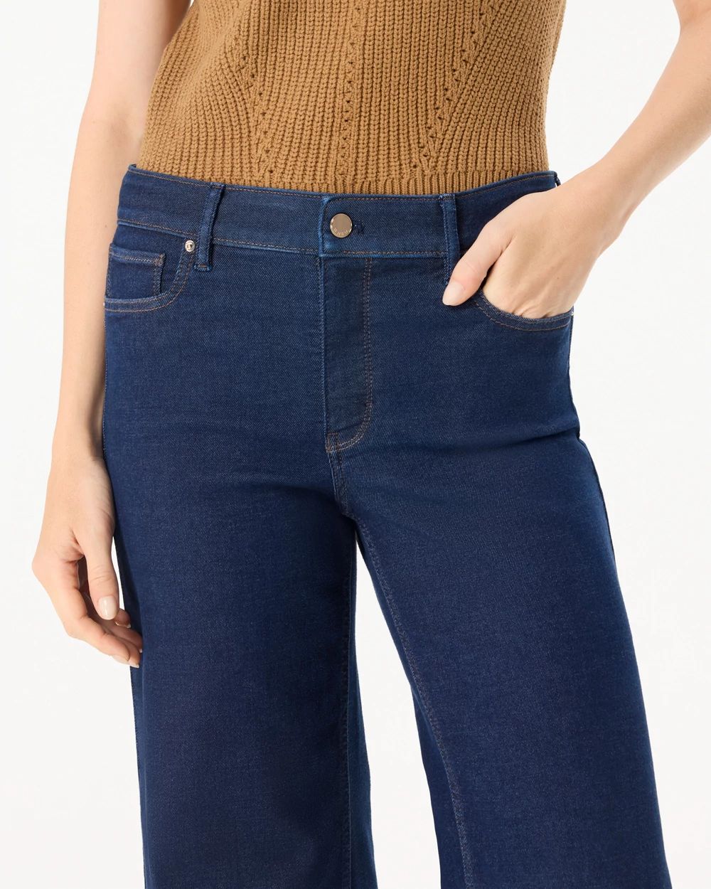 High-Rise Wide Leg Ease Jean click to view larger image.