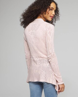 Outlet WHBM Pointelle Fly Away Cardigan