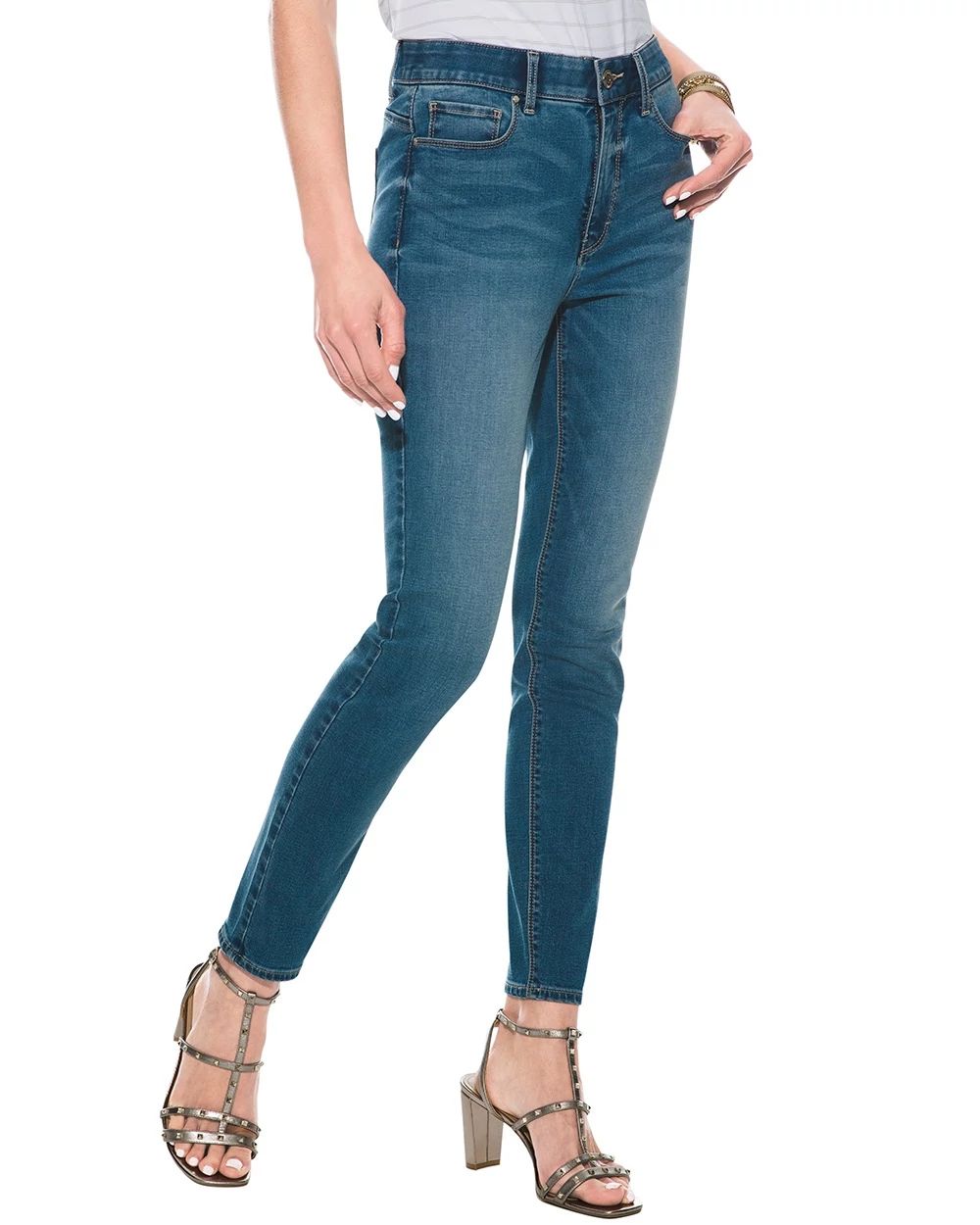 Outlet WHBM High-Rise Essential Slimmer® Skinny Crop Jeans