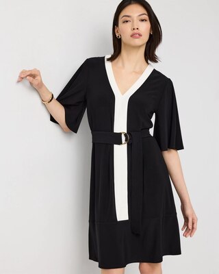 Matte Jersey Belted Kimono Dress click to view larger image.