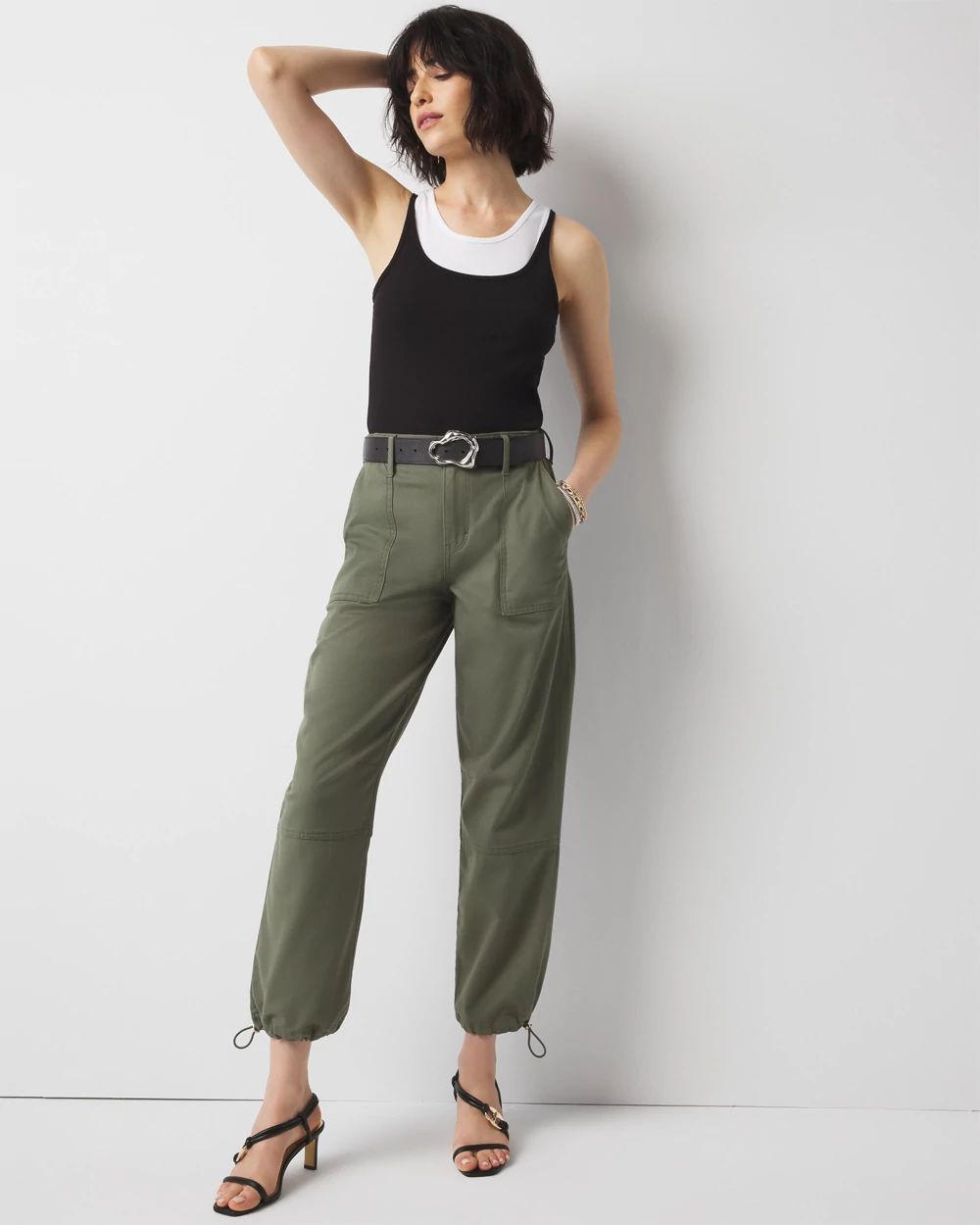 High-Rise Pret Relaxed Utility Ankle Pant