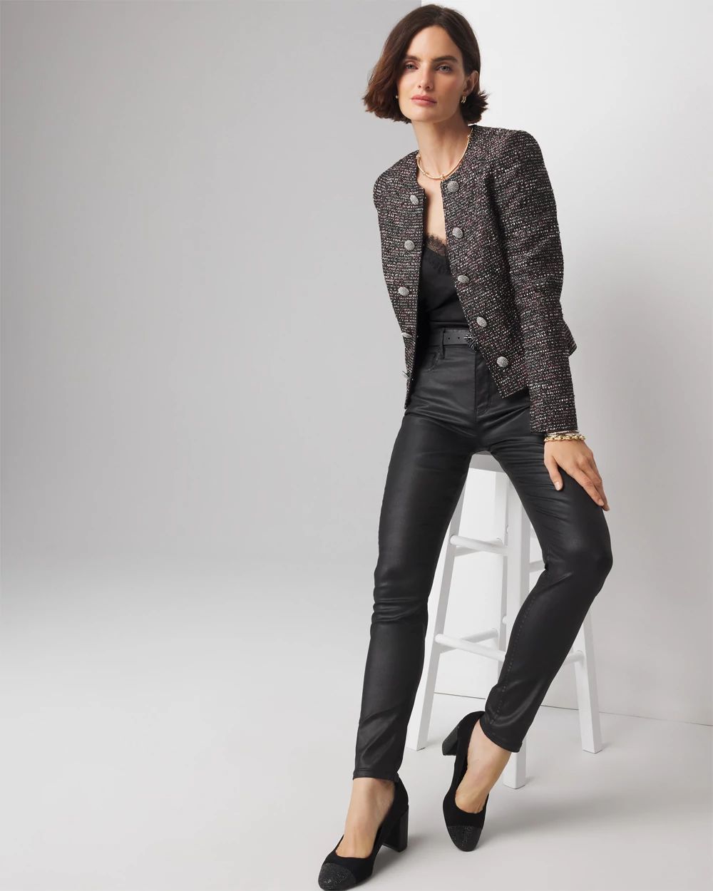 Glam Tweed Stylist Jacket click to view larger image.