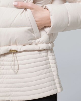 Peplum Puffer Jacket