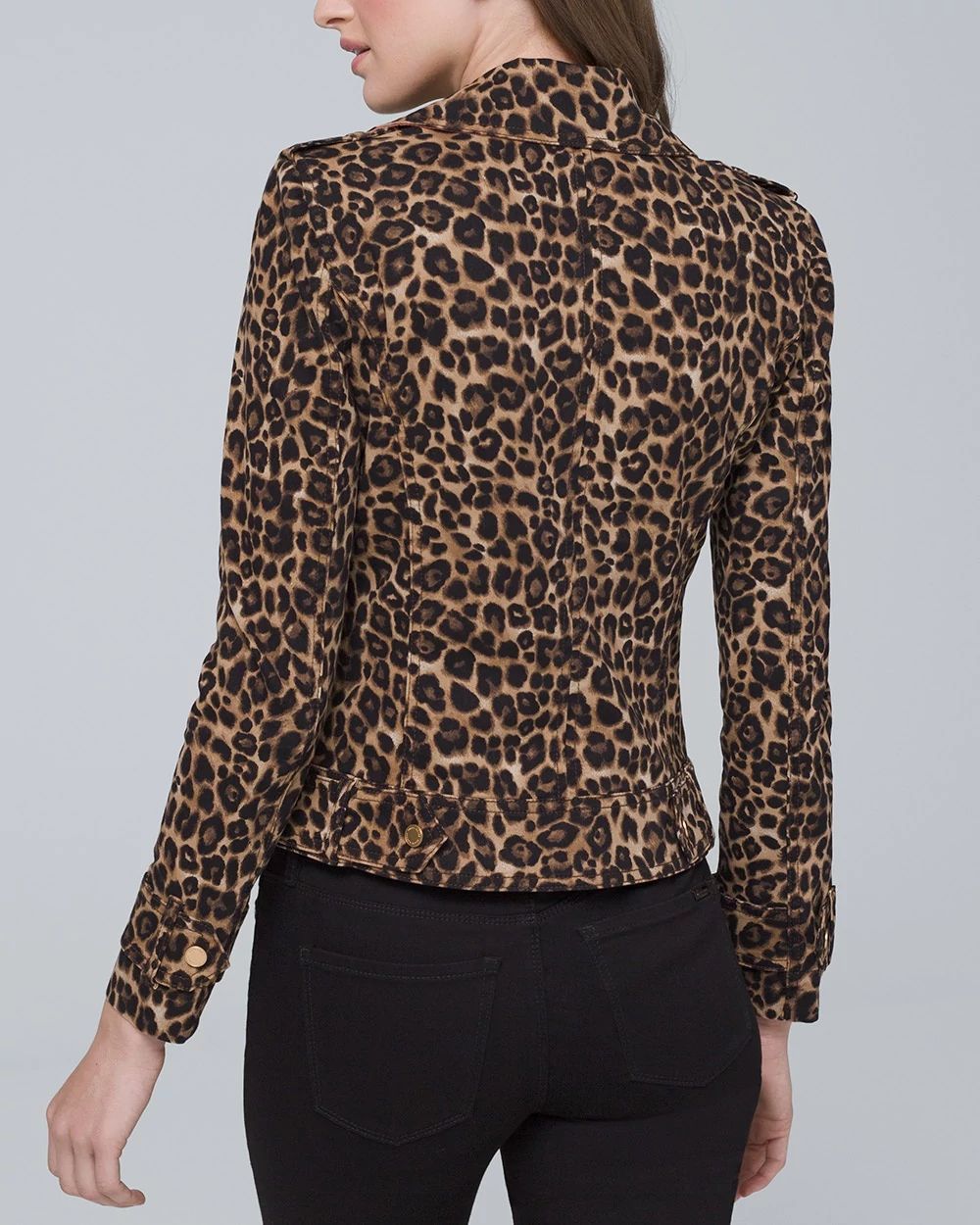 Leopard moto jacket online