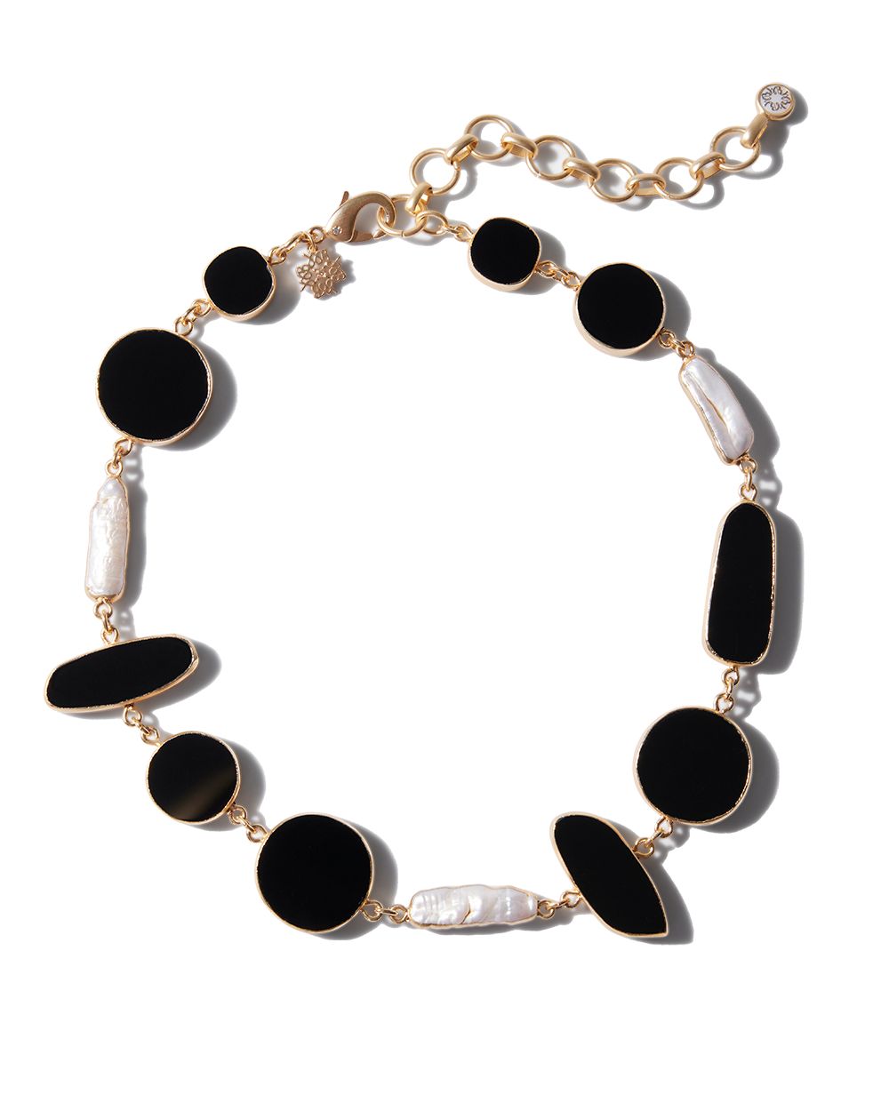 Gold Pearl Short Necklace