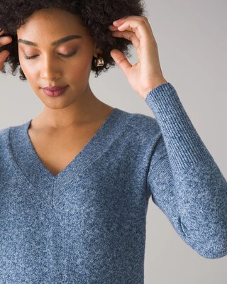 Petite Long-Sleeve Heathered Tunic