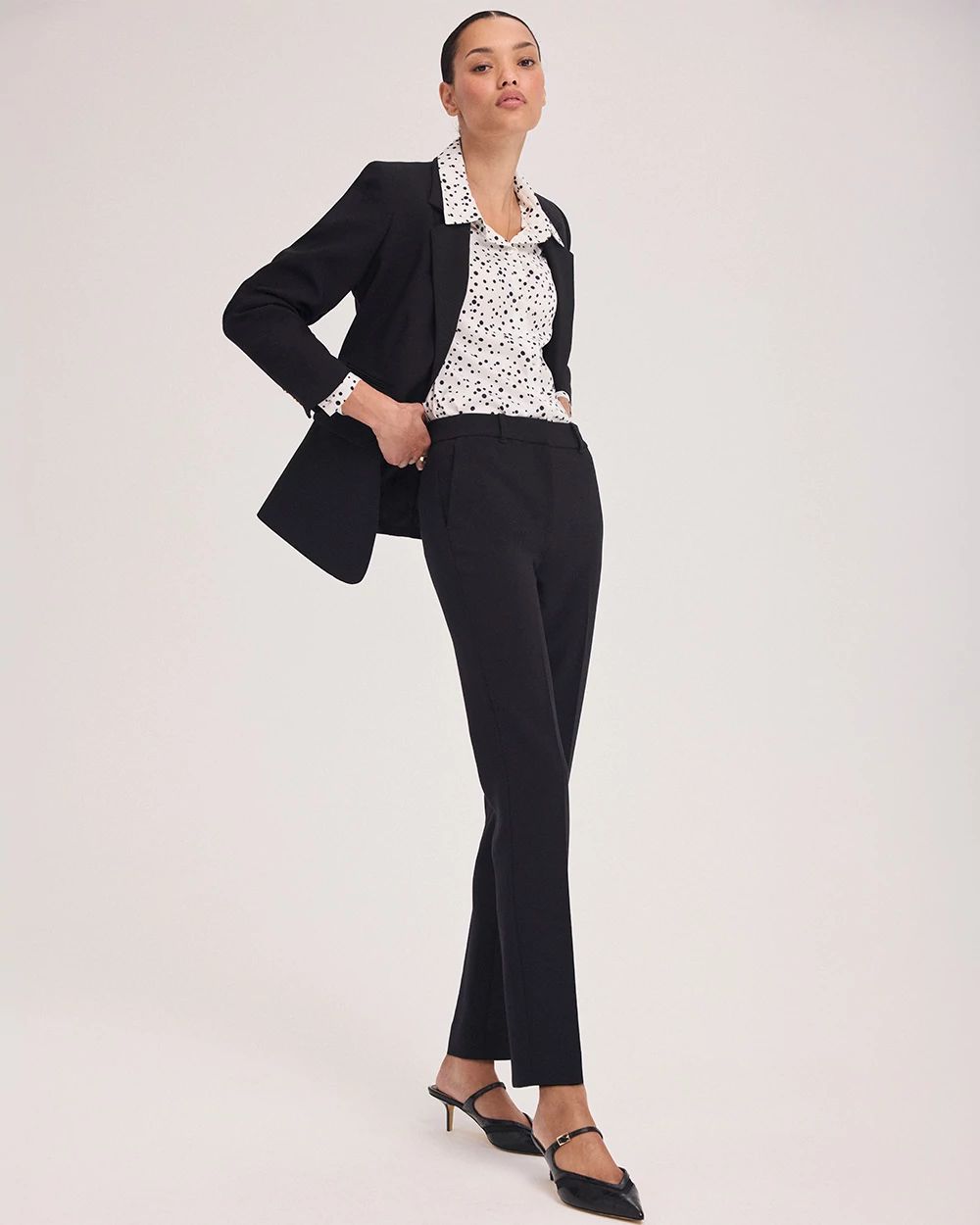 Luxe Stretch High-Rise Elle Slim Ankle Pant