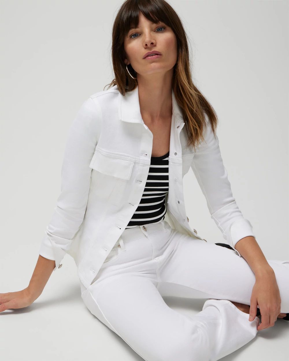 Fit & Flare Denim Shacket