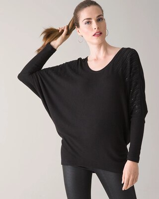 Embellished Knit Dolman Tunic